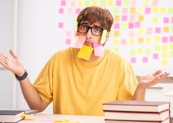 Student preparing for exams with many conflicting priorities