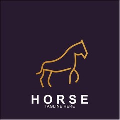 Horse Logo with modern concept