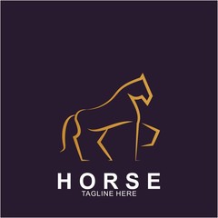 Fototapeta premium Horse Logo with modern concept