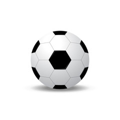 Football, Soccer ball vector isolated on white background.