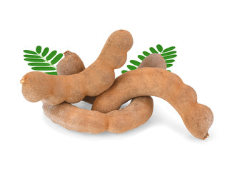 Tamarind isolated on a white background