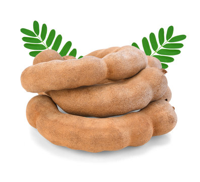 Tamarind isolated on white background
