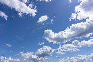 Naklejka na ściany i meble Dusk sky Beautiful cloudscape peaceful morning sunny