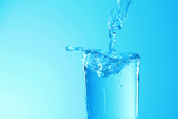 Glass of plain water 