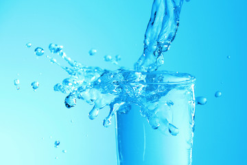 Glass of plain water 