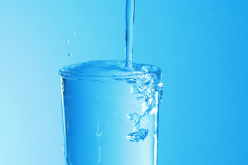 Glass of plain water 