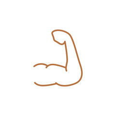 Bodybuilding icon design template vector isolated