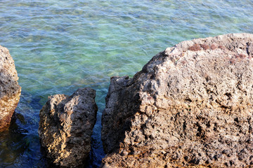 rocks in the sea