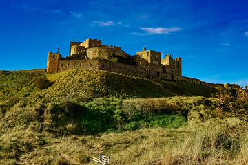 Obraz premium Bamburg Castle, Northumberland