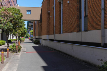 Sidewalks and driveways in Japanese buildings