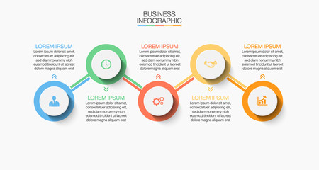 Business data visualization. timeline infographic icons designed for abstract background template milestone element modern diagram process technology digital marketing data presentation chart Vector
