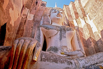 Si Chum Temple at Sukhothai Historical park, Thailand.