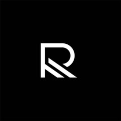Letter R Logo Design  letter R  rm logo design template vector image  , letter rm icon logo design , r letter logo  - obrazy, fototapety, plakaty