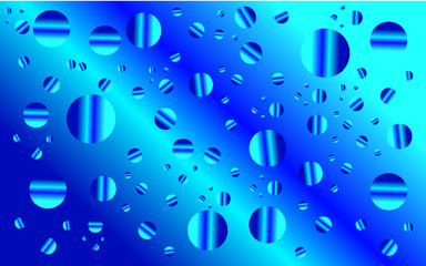 water drops on glass, blue color water drop background/template vector