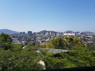 Fototapeta na wymiar City view of Hofu Yamaguchi Japan
