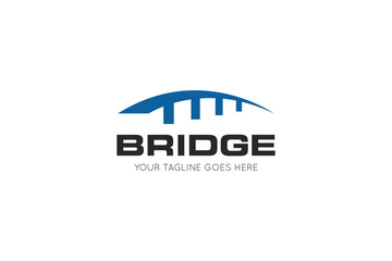 bridge logo and icon vector illustration design template