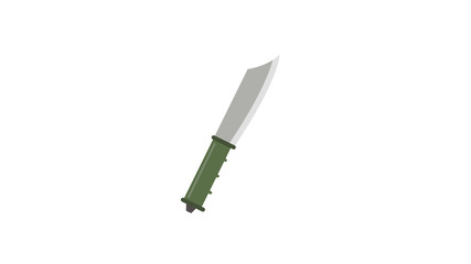 Sharp...do not touch! Chef's kitchen knife isolated