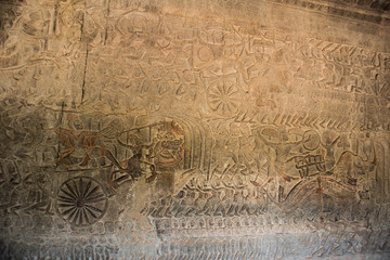 A fresco. Angkor-wat. Cambodia.