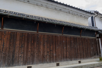 Traditional Japanese old house walls