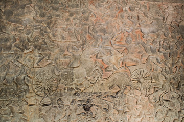 A fresco. Angkor-wat. Cambodia.