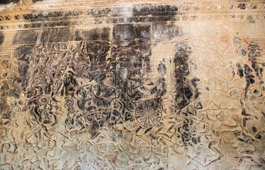 A fresco. Angkor-wat. Cambodia.