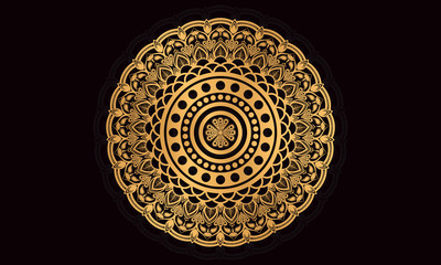Islamic luxury arabesque mandala