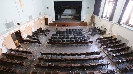 interior of an old building