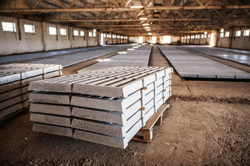 Picture of pile of bricks on construction site.