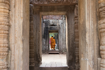 Ta Prohm temple. Cambodia.