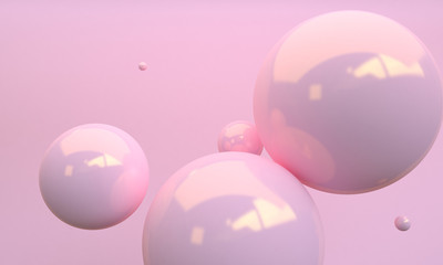 Pink sphere 3d abstract style background. Concept : poster, advertising ,cover design, book design, cd cover, flyer, web disign backgrounds.