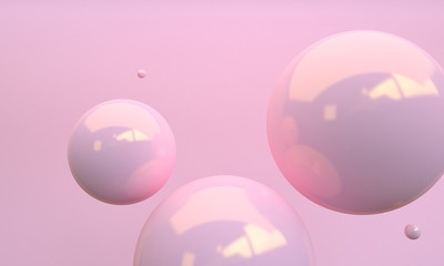 Pink sphere 3d abstract style background. Concept : poster, advertising ,cover design, book design, cd cover, flyer, web disign backgrounds.