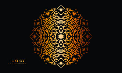 Luxury mandala background, decorative background with an elegant mandala design