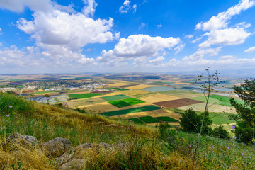 Landscape of the Jezreel Valley from Mount Gilboa