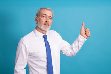 adult business man isolated on background