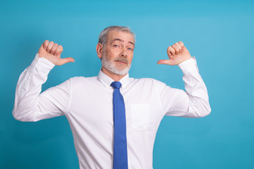 adult business man isolated on background