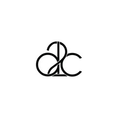 Fototapeta na wymiar d2c letter original monogram logo design