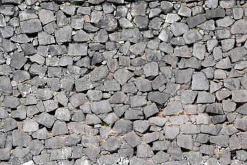 Vintage pattern stone background with abstract grunge texture of an old stone wall