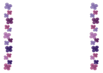 あじさい　紫陽花　アジサイ　フレーム　背景