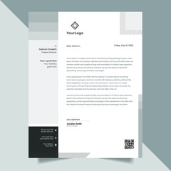 Modern Business Letterhead Design Template