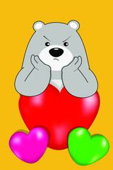 teddy bear with heart