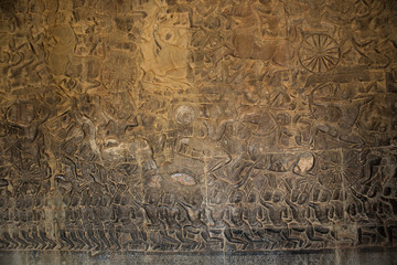 A fresco. Angkor-wat. Cambodia.