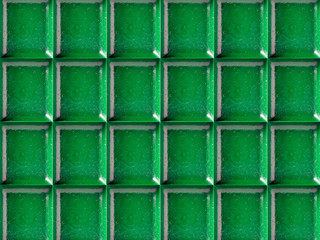 Green rectangles, abstract geometric background. Rectangles look like emeralds.