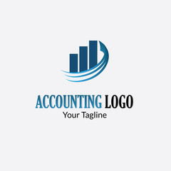 accounting & financial logo with style modern can also for Arrow Data , Market Static ,money management icon , stock chart logos