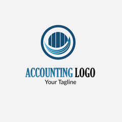 accounting & financial logo with style modern can also for Arrow Data , Market Static ,money management icon , stock chart logos