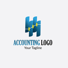 accounting & financial logo with style modern can also for Arrow Data , Market Static ,money management icon , stock chart logos
