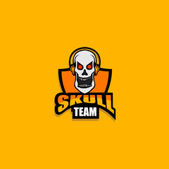 Skull Logo Esport , Illustration Skull , vector Skull