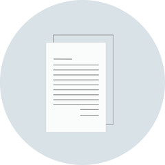 Text files icon. Document icon.  Business icon design. Color icon