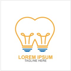 Bulb Logo Design Vector Illustration