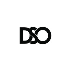 dso letter original monogram logo design