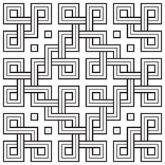 Viking Seamless Pattern Tile - Chained Squares